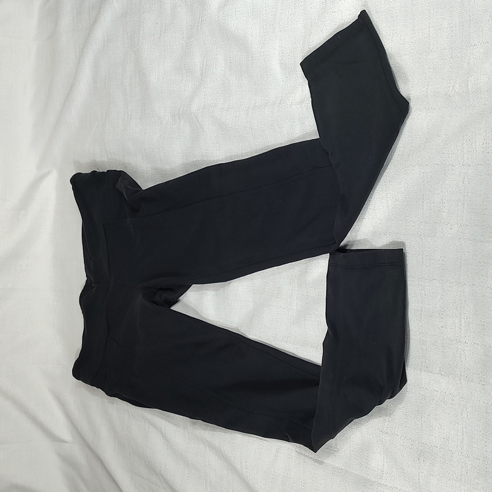 Athleta Black Business Casual Stretch Skinny Leggings Pants Pockets Size Medium